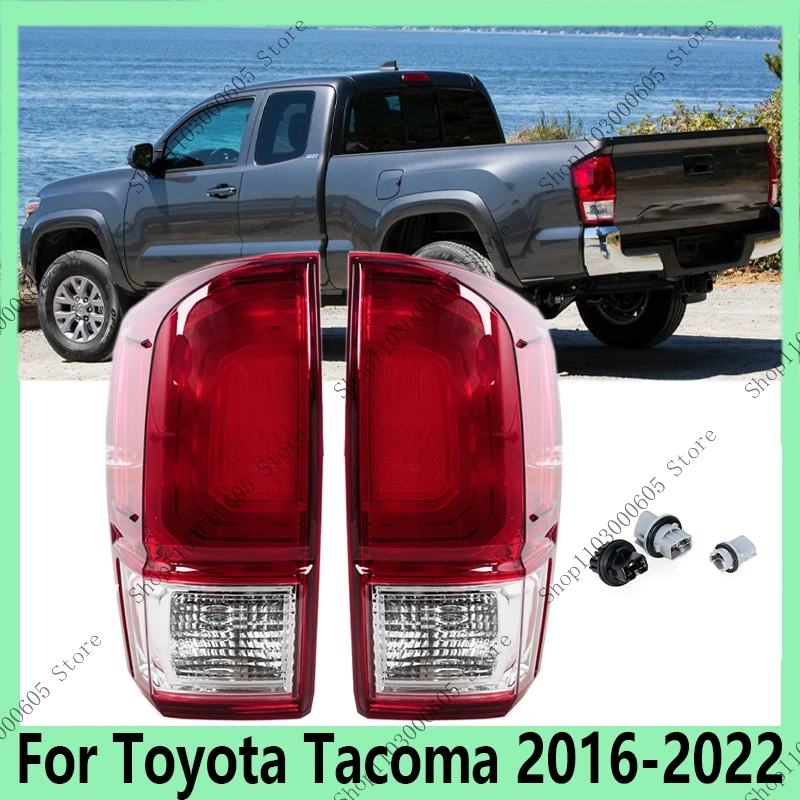 

Для Toyota Tacoma 2016-2022 автомобильные аксессуары задний бампер галогенный задний фонарь указатель поворота стоп-сигнал приводной фонарь
