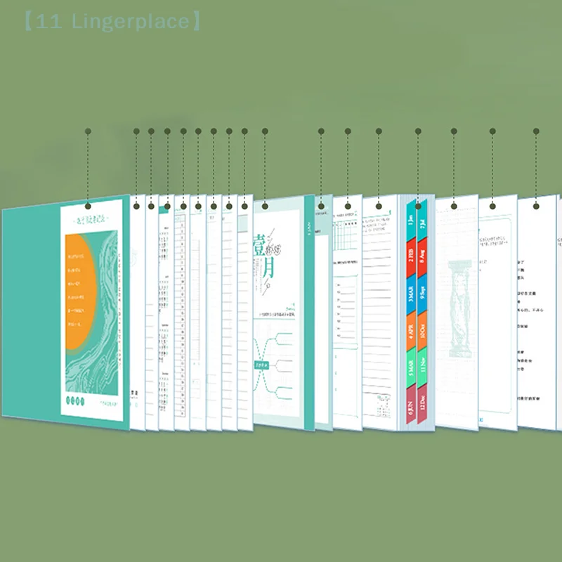 Tagesplaner, PU-Einband, Agenda, Zeitplan, Notizbücher, ideal für Schule, Büro, Journaling, A5, Business, 365 Tage Kalenderplanung