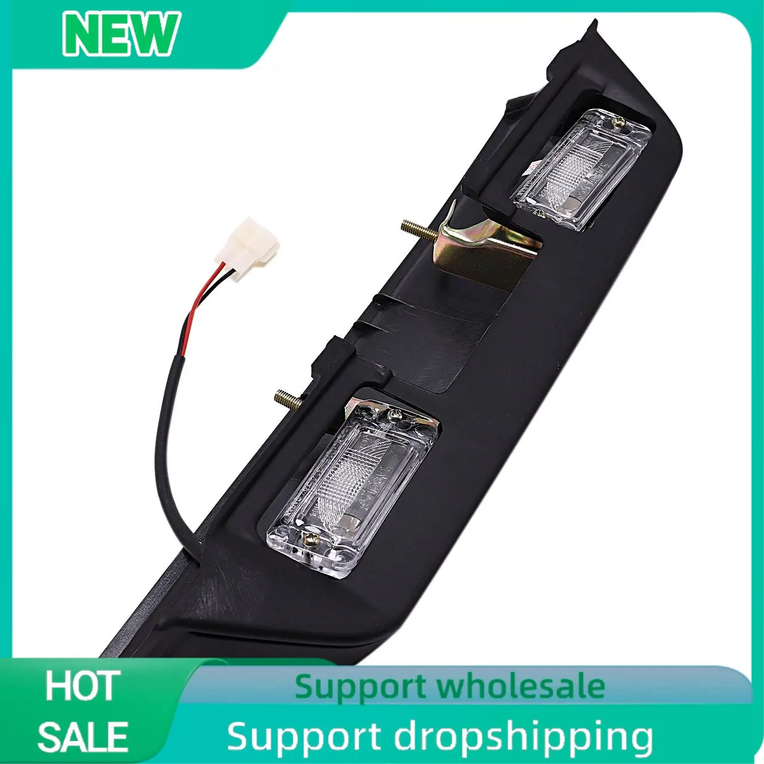 

A04E-Black License Plate Light Tail Gate Door Registration License Plate Light For Mitsubishi Pajero Montero Shogun MK II 2 1990