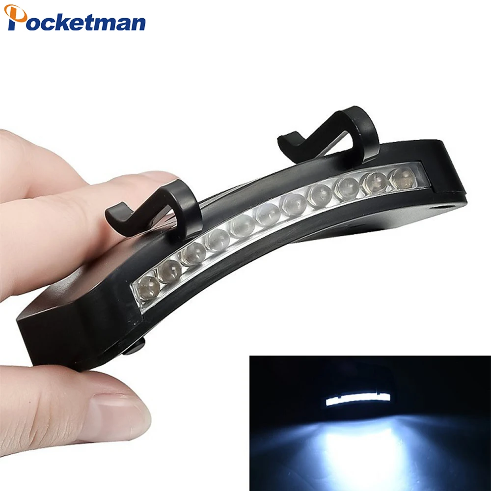 

11LED Clamp Cap Light Night Fishing Headlight Hat Brim Light Baseball Cap Light Head Lamp Cap Hat Light