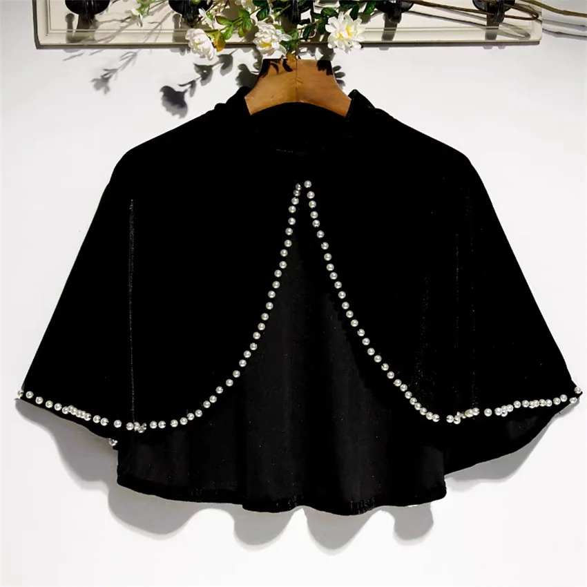 

2025 Fashion Elegant Women Gold Velvet Wrap Bolero Accessories Lady Party Shawl Capes Sun Protection Coat Cloak Pullovers WZ2502