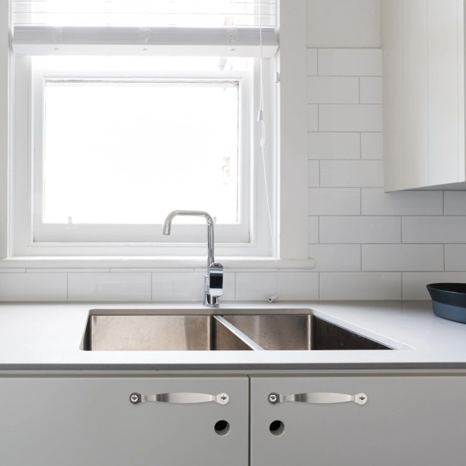 

3pcs Stainless Steel Cutting Board Handles Countersunk Holes Smooth Durable Kitchen Cabinet Pulls Home Organization Hardware