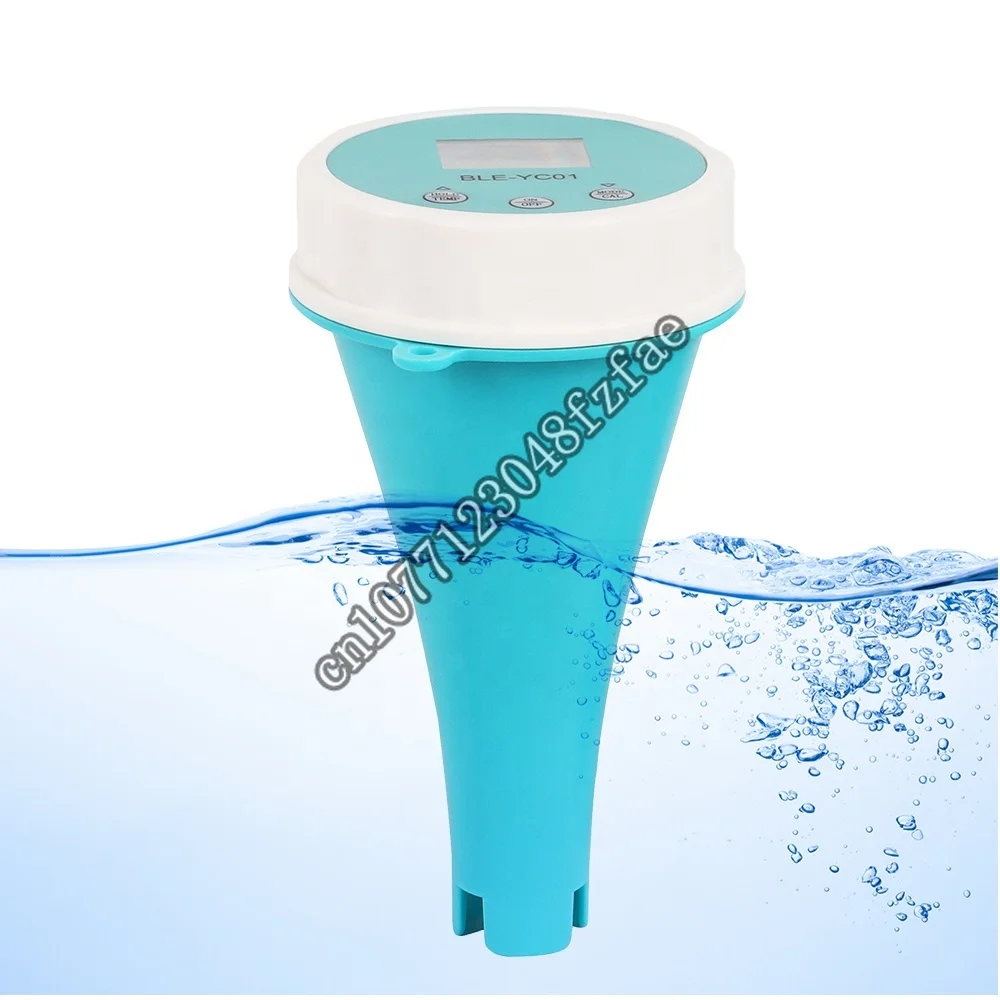 

Swimming pool smart bluetooth water quality floating 6 in 1 pH ec salt ppm orp chlorine temp meter tester