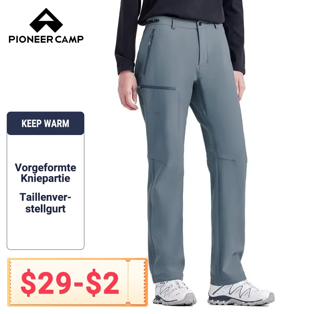 

Pioneer Camp Softshell Trousers Women's Winter Thermal Hiking Trousers for Women Waterproof Windproof Outdoor Trousers