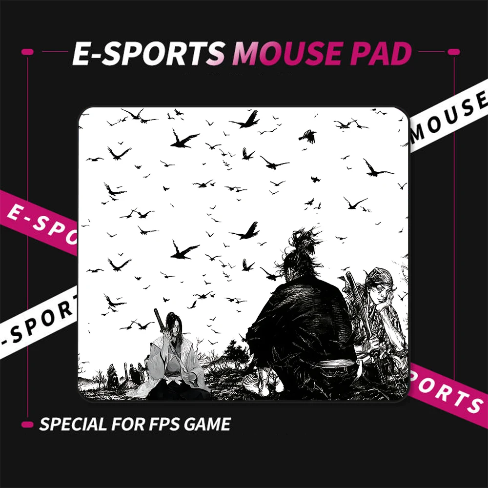 

Gamer Mouse Pad Game Professional Premium E-Sports Gaming Mousepad Balance Mouse Mat Miyamoto Musashi Manga Vagabond Desk Mat