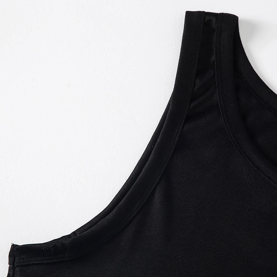 1/3 Stück Herren Four Seasons Schwarz und Weiß klassische Farbe Basic Weste Übergröße Jugend Sport und Freizeit Laufen Joker Bottoming – Detail 16