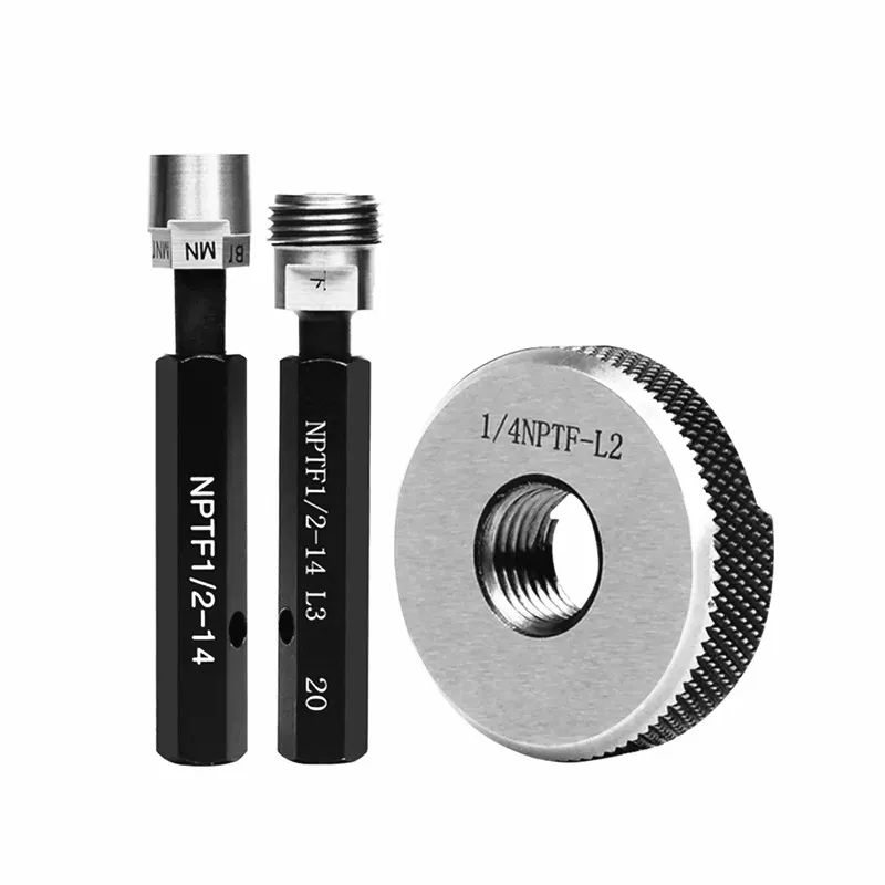 The NPTF L1 L2 L3 1/16 1/4 3/8 Gauge tool spline screw thread plug gauges plain thread ring gauge go nogo