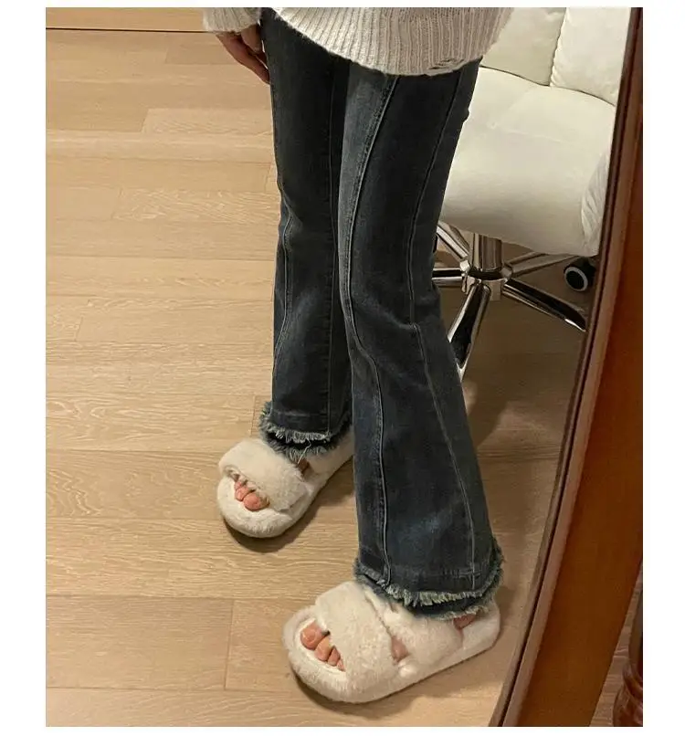 Dżinsy Damskie 2025 Spodnie Damskie Ubrania Cuteore Plus Size Duże Rozmiary Krągła Sylwetka Kobieta Denim Moda Wygodne Podstawowe Proste