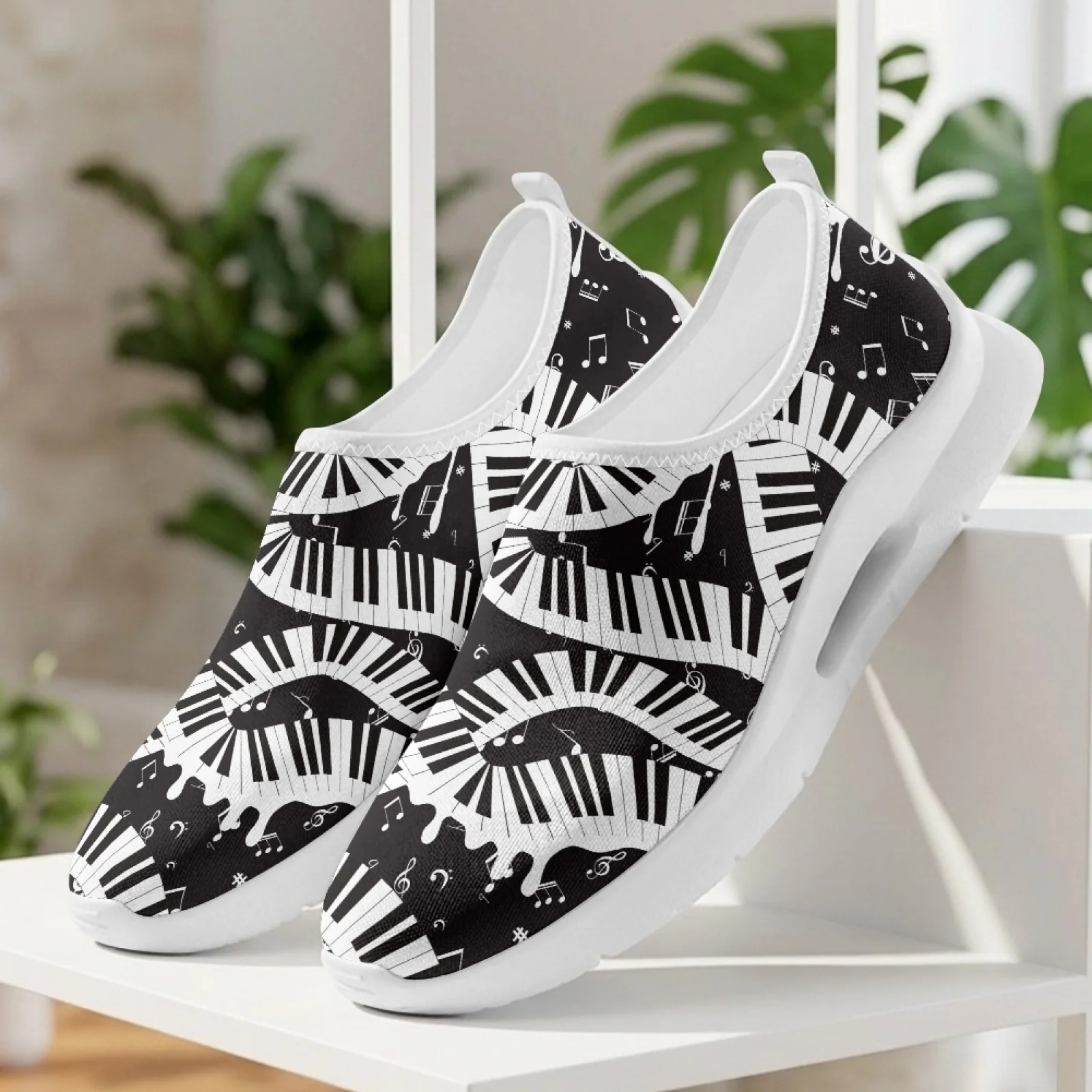 PENSTROLL Music Note Piano Casual Comfort Walking Shoes Nurse Shoes for Men Outdoor Hospital