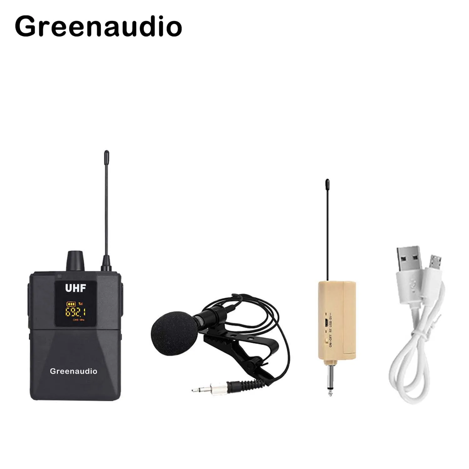 GAW-103A Wireless Collar Microphone set Lavalier Lapel Microphone,Ideal for Teaching Preaching and Public Speaking Camera