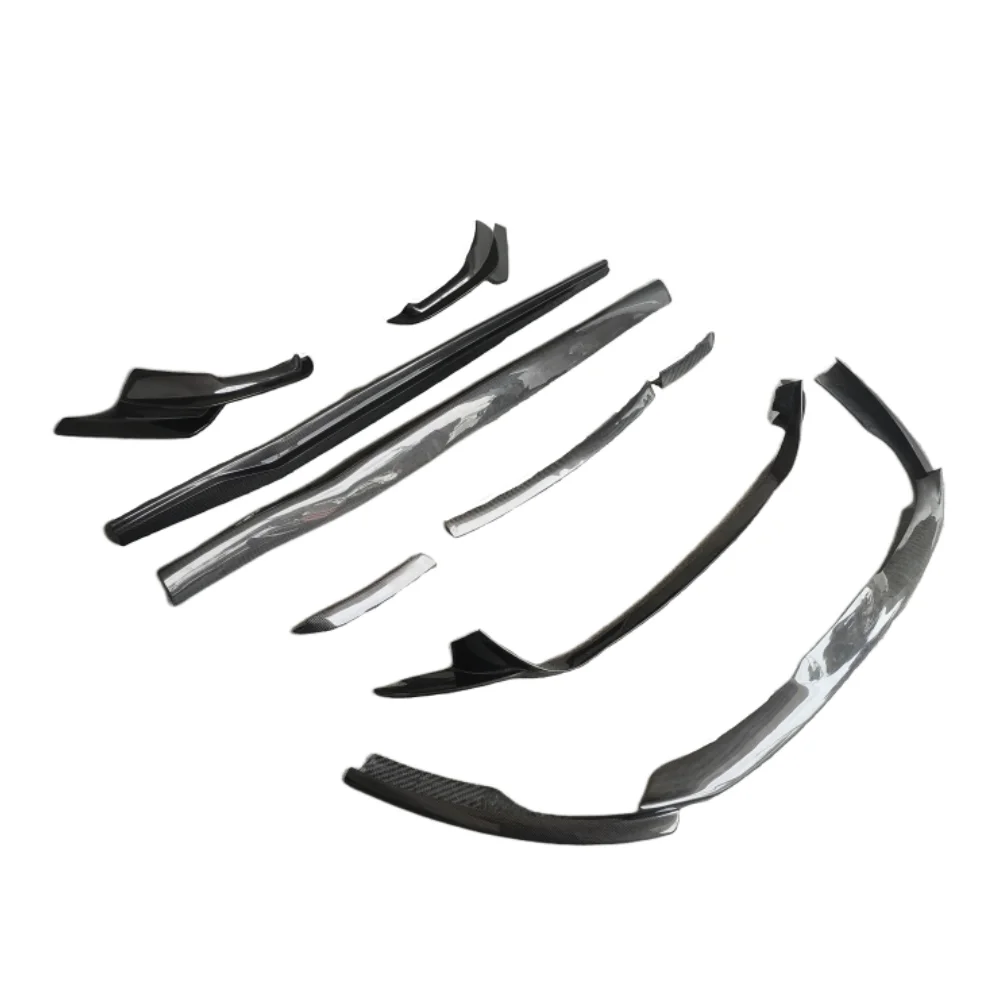 For Ferrari 812 Upgraded N Style Custom Carbon Fiber Body Kit Front Bumper Lip, Rear Diffuser, Spoiler, Side Skirt, Car Supplies