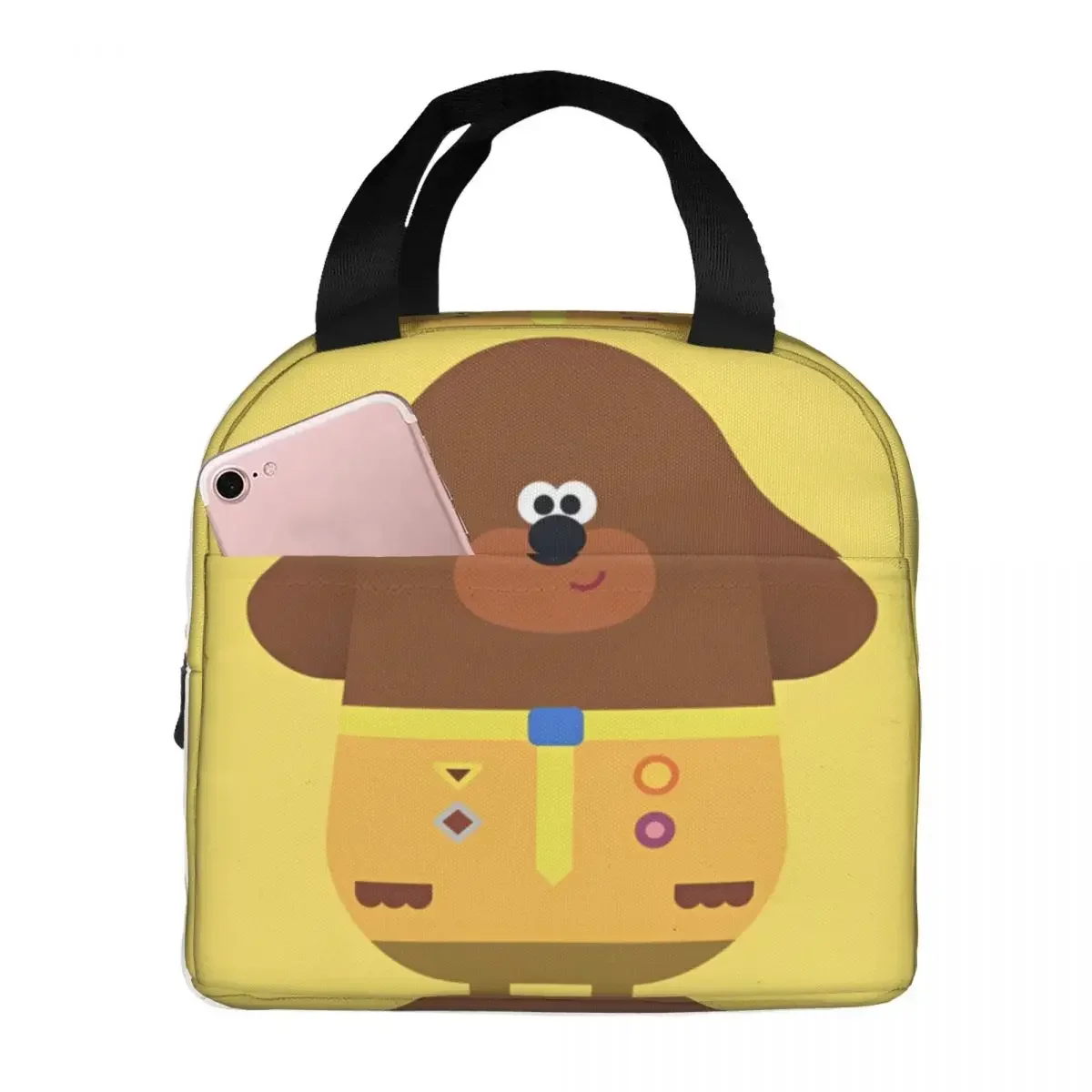 Милая изолированная сумка для обеда H-Hey D-Duggees, сумка-холодильник, контейнер для еды, большая сумка для обеда, сумка для бенто, студенческий пикник Милая изолированная сумка для обеда H-Hey D-Duggees, сумка-холодильник, контейнер для еды, большая сумка для обеда, сумка для бенто, студенческий пикник