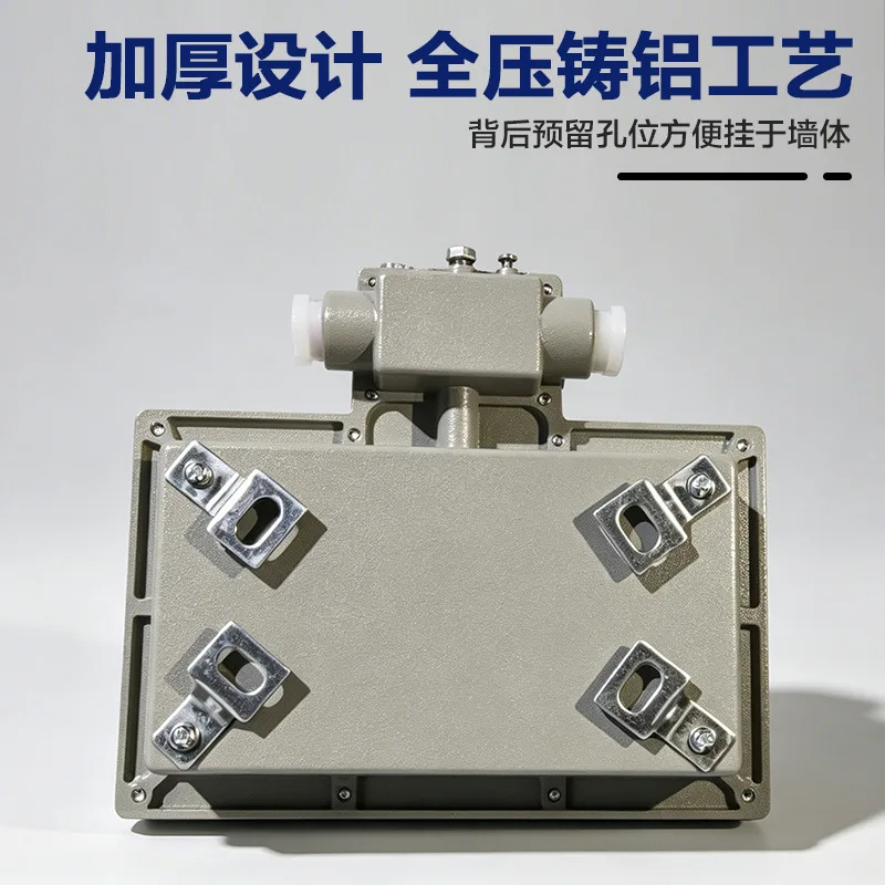 Emergency Light Sign Light 2-in-1 Die-casting Aluminum Double Head Light Power Failure Backup Safety Exit