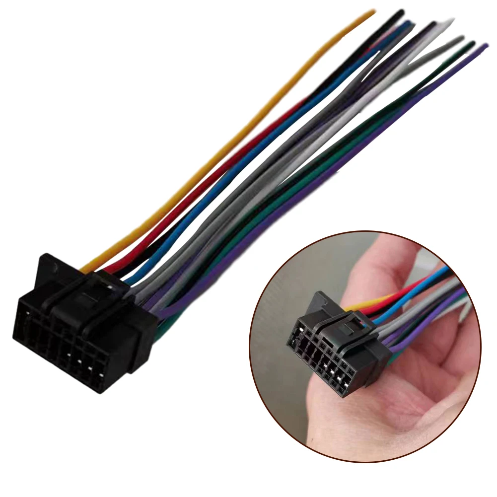 Pin Audio Modified Car CDPlayer ABS Features Cable Connector Car Radio Audio Quick Installation And Easy To Use