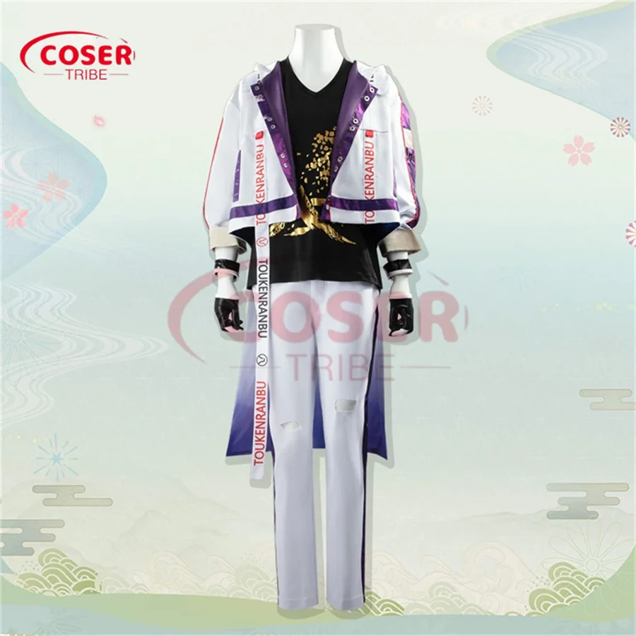 COSER TRIBE Anime Game Touken Ranbu  Tsurumaru Kuninaga suit Halloween Carnival Role COSPlay Costume Complete Set