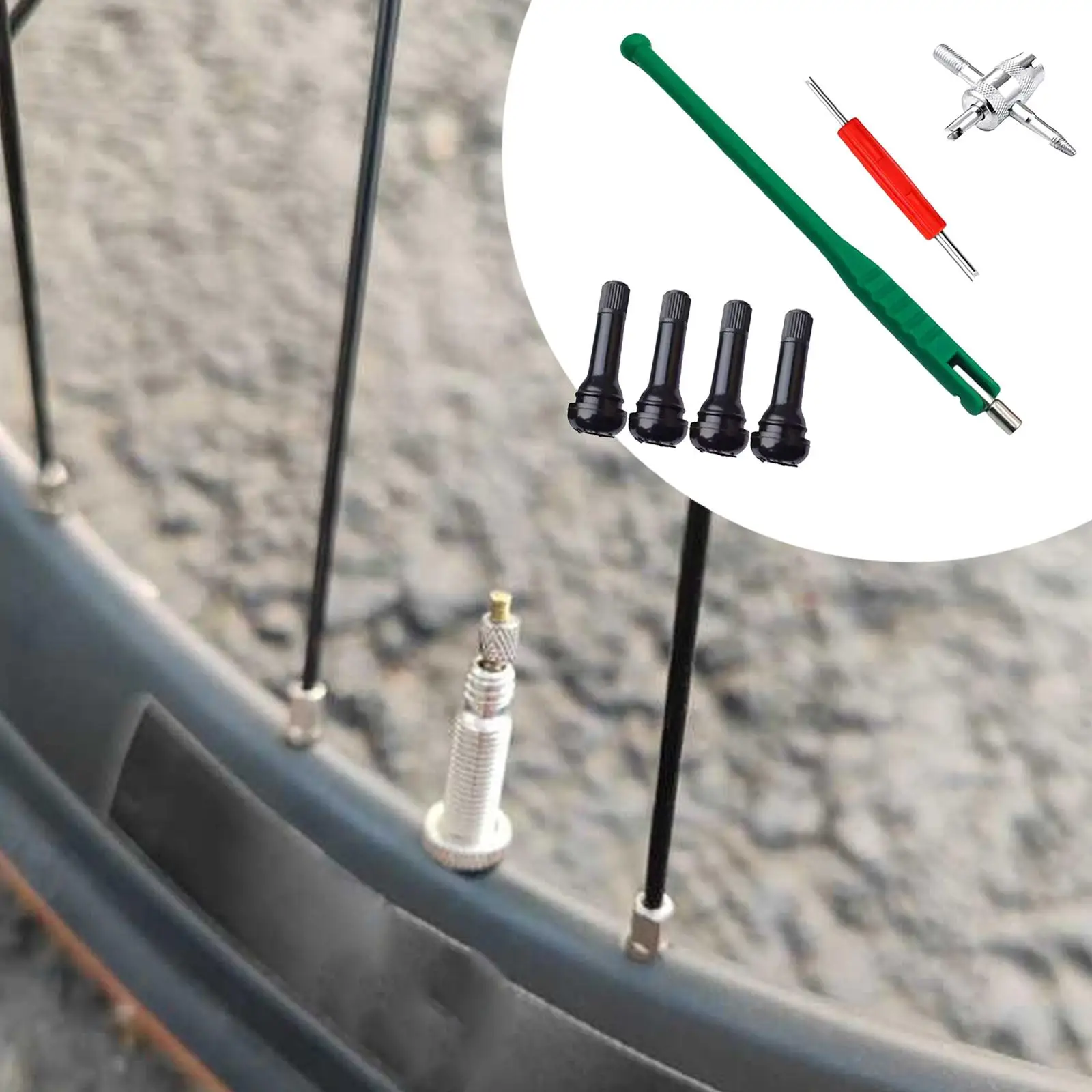 

7 Pieces TR412 Premium Car Accessories, Tyre Valve Removal Tool Tire Valve Stem