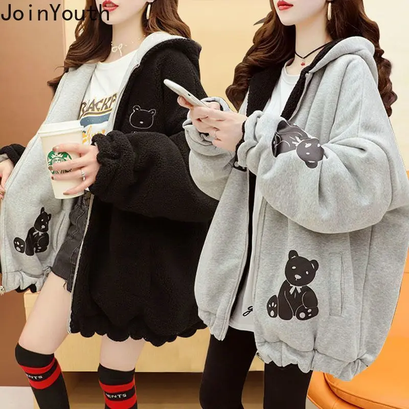 Winter Clothing Oversized Coat Fashion Thicked Casual Y2k Jackets