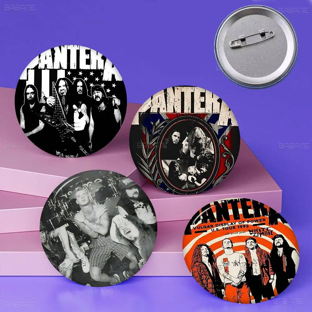 Classic P-Pantera Metal Band Anime Button Pin Handmade Brooch For Clothes Cartoon Badge Backpack Decoration Jewelry Accessories view 5