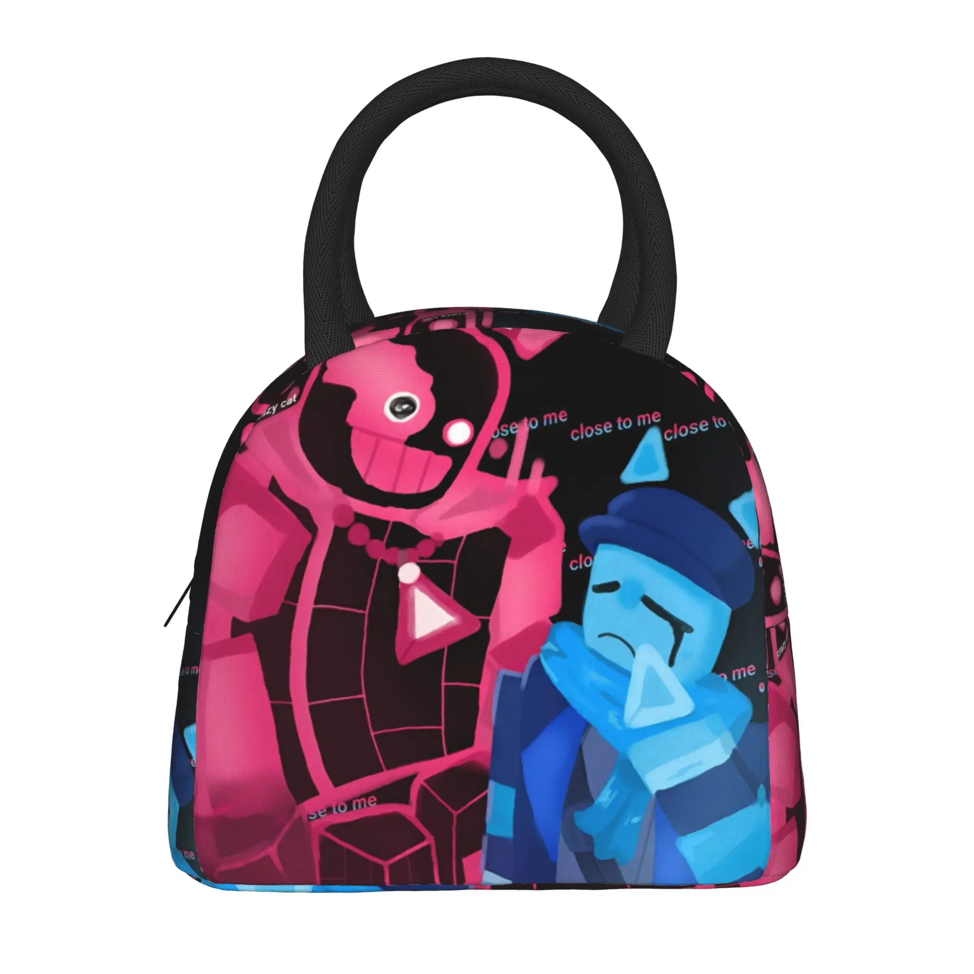 Cube and Blixer Video Game Thermal Insulated Lunch Bag for Office  Portable Food Bag Men Women Thermal Cooler Lunch Boxes