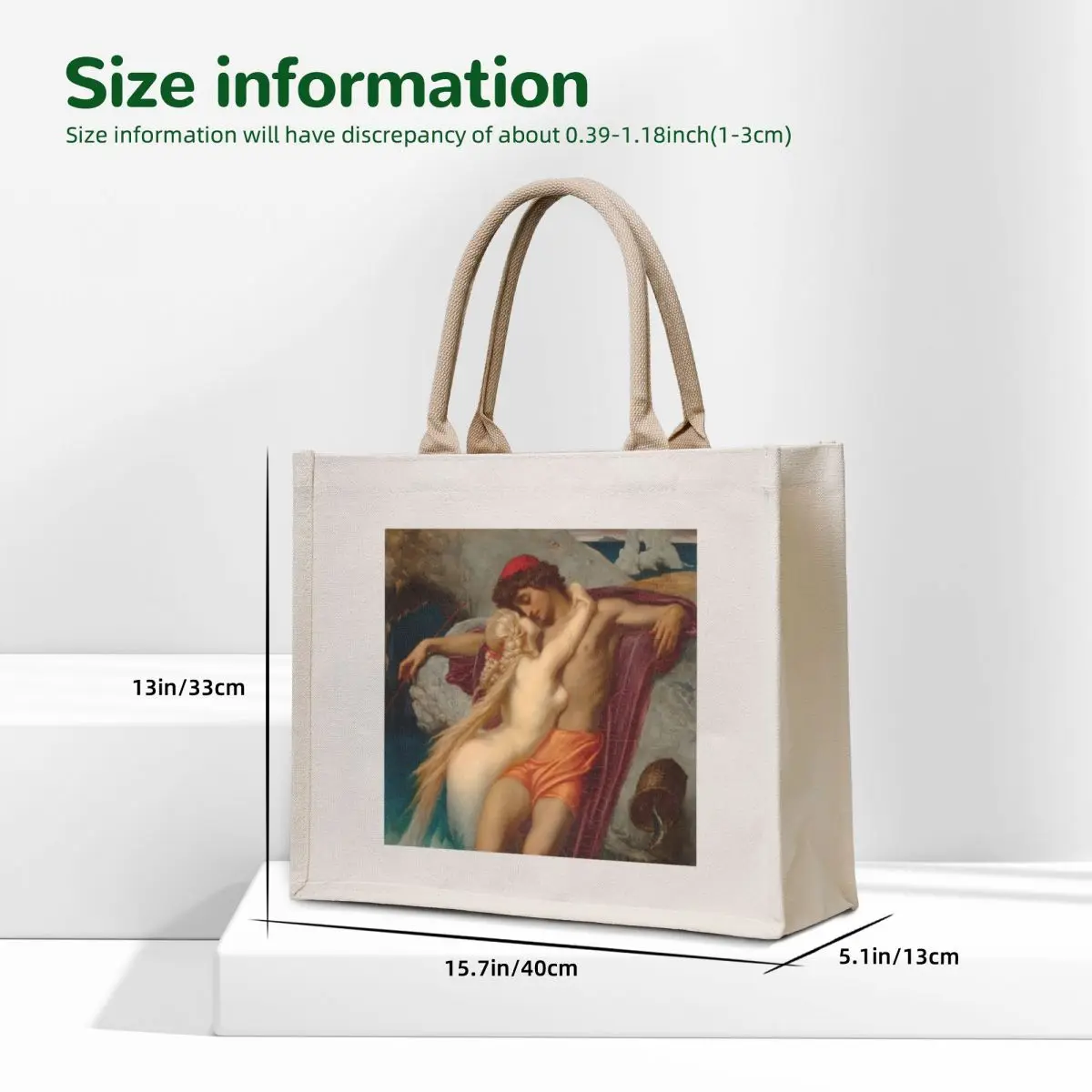 The Fisherman and the Syren Frederic Leighton Tote Bag Women's bags shopper bag women the tote bag Women's handbag