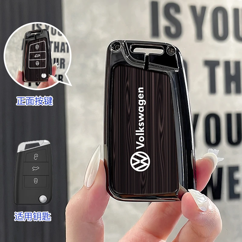 For VOLKSWAGEN VW Car Smart Remote Key Case Cover Holder Shell For VW Volkswagen Tiguan MK1 MK2 Magotan Passat B8 Polo Golf 5 6 view 4