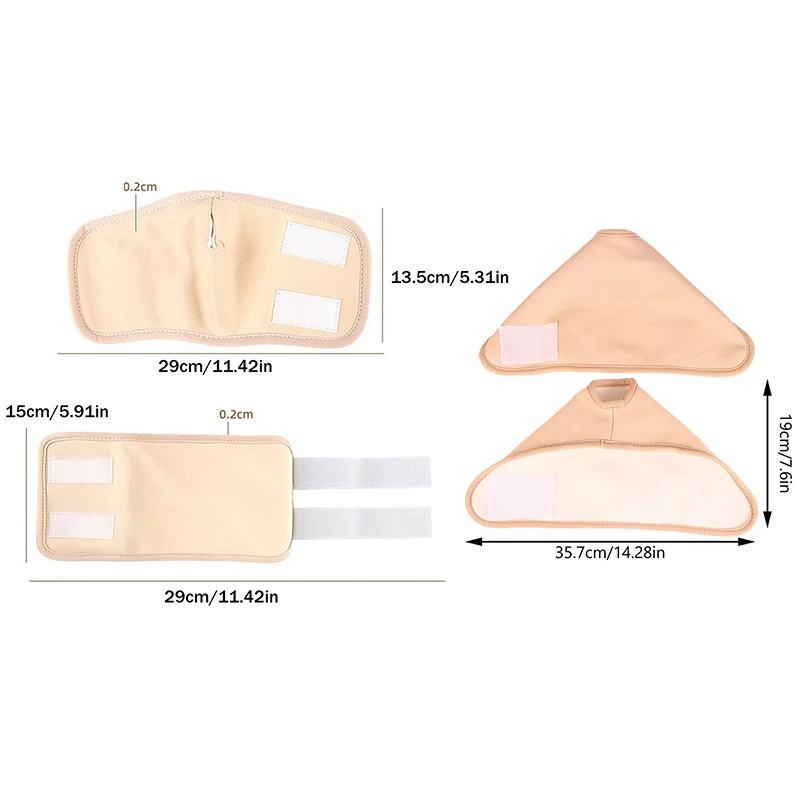 Wiederverwendbares Rizinusöl-Pack mit verstellbarem elastischem Band, atmungsaktive Kompressionspads für Hand, Bein und Fuß, Körperpflege, Rizinusöl-Wickel, Unisex – Detail 9