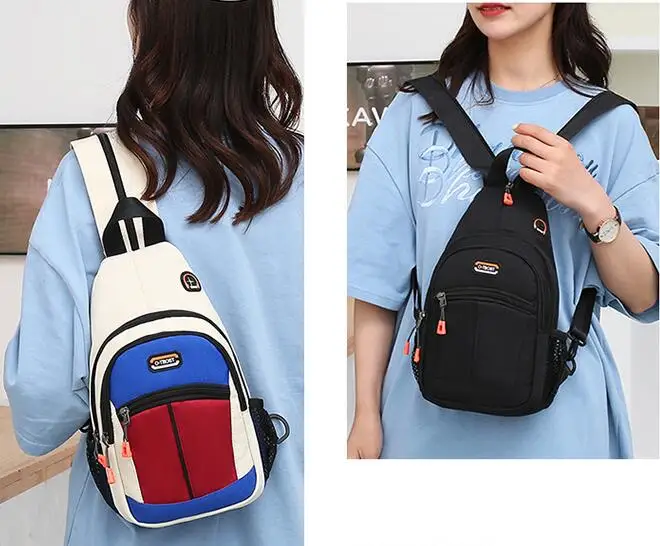 

Women Mini Backpack Small Chest Bag Oxford Cloth Fashion Messenger Bag Men Sports Bag Travel Bagpack Crossbody Bag