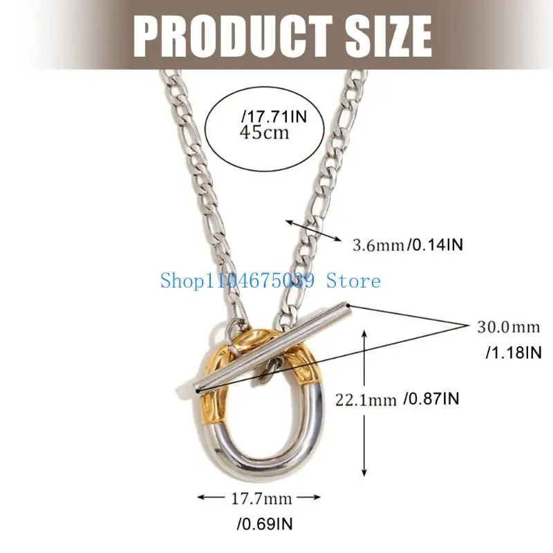 5ASD أنيقة نغمة قلادة مقاومة للماء مع مشبك OT آمن مثالي للحفلات #6