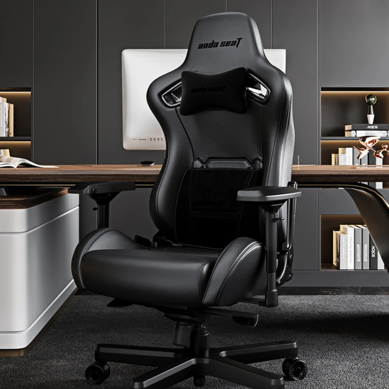 Junqi Throne Gaming Chair First Layer Cowhide Office Chair Genuine Leather Executive Chair Long Sitting Computer Chair