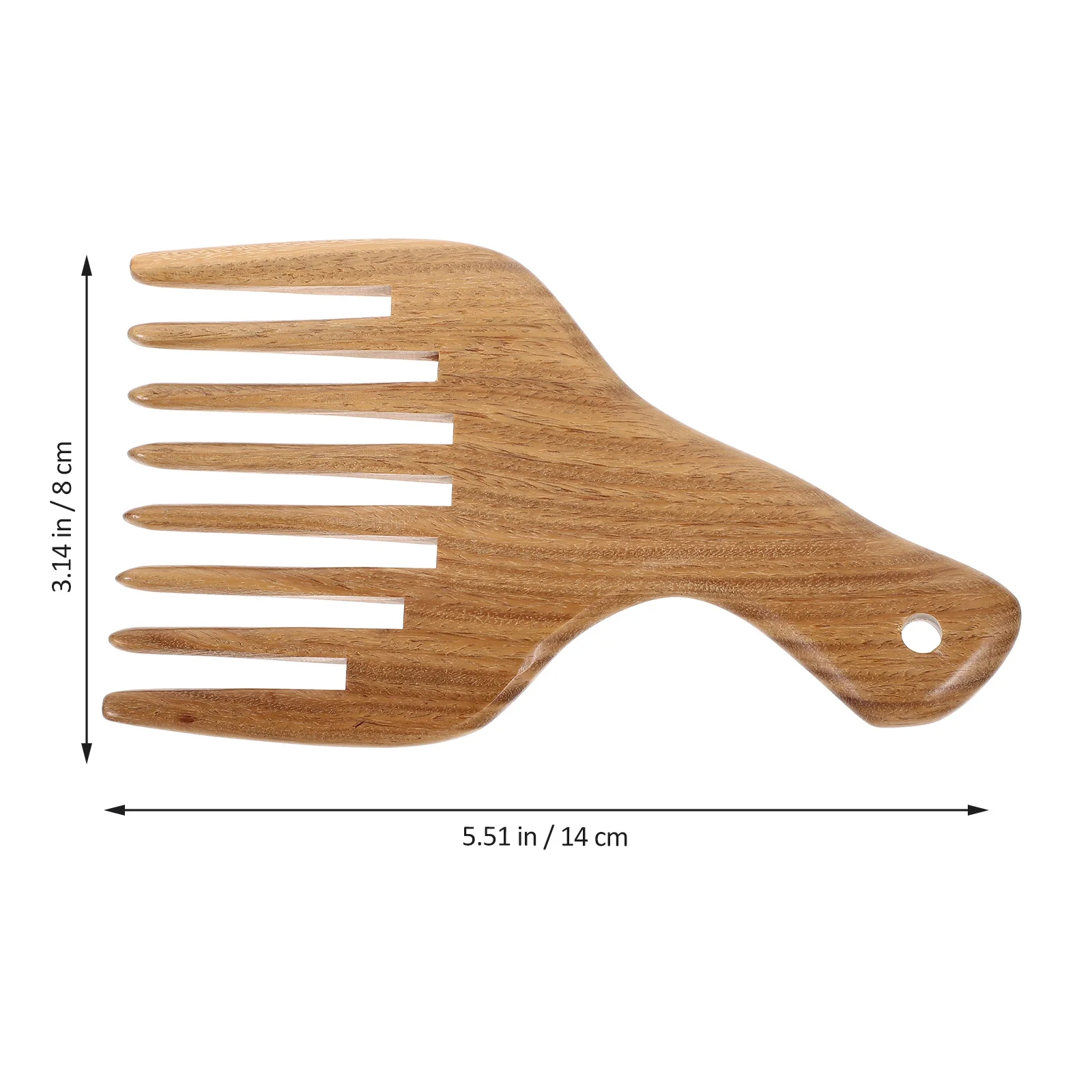 

Green Sandalwood Handmade Wide Tooth Wooden Hair Comb For Scalp Massage Aromatic Natural Wood Smell Sandalwood Comb
