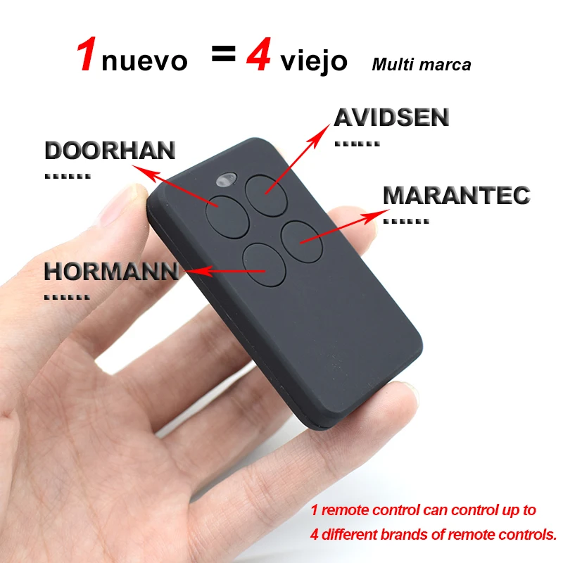 Rolling Code multifrequenza Clone 300 310 315 330 390 433 433.42 434.42 868 868.3 868.35 MHz Telecomando per porta garage