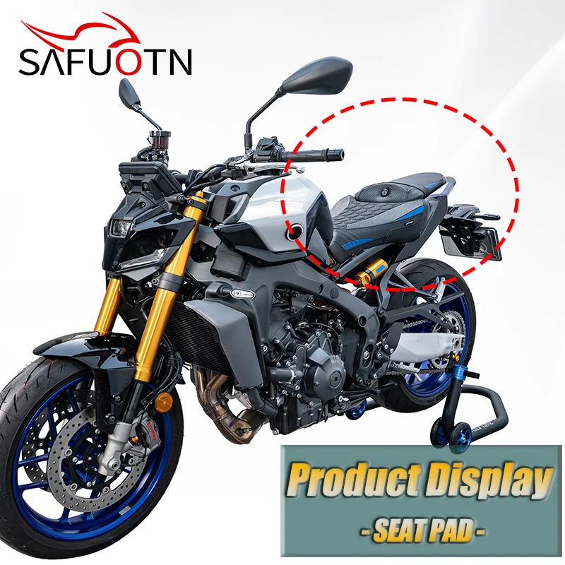 WOLFLINE Rear Solo Seat Saddle For Yamaha MT-09 2024-2026 Single Passenger Seat Cushion Comfort Upgrade for Enhanced Riding