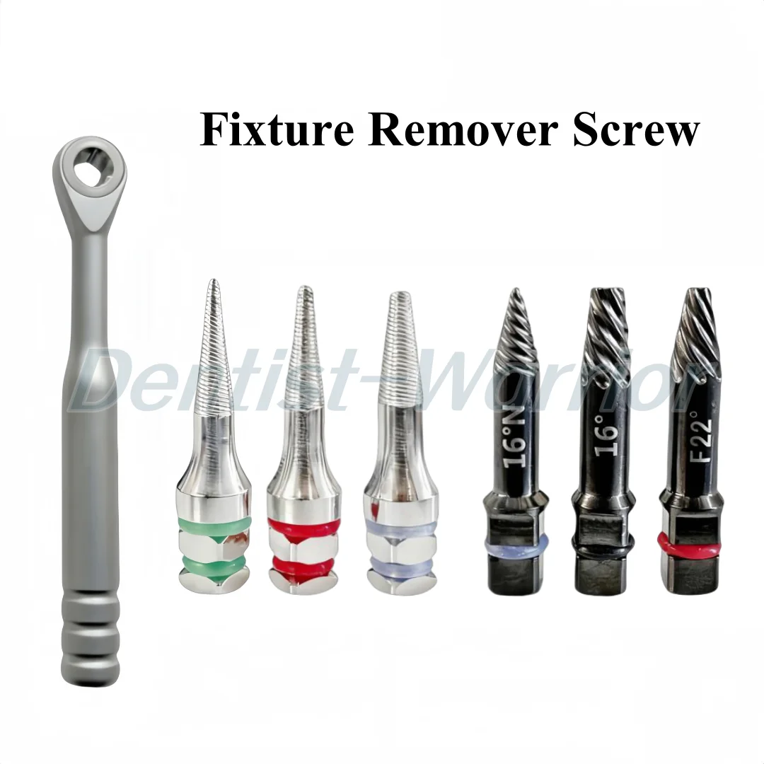 Dental Broken Implants Screws Extractor Reverse Drill Pick Up Extractor Failed Fixture Remove SOS Screws Ratchet Driver