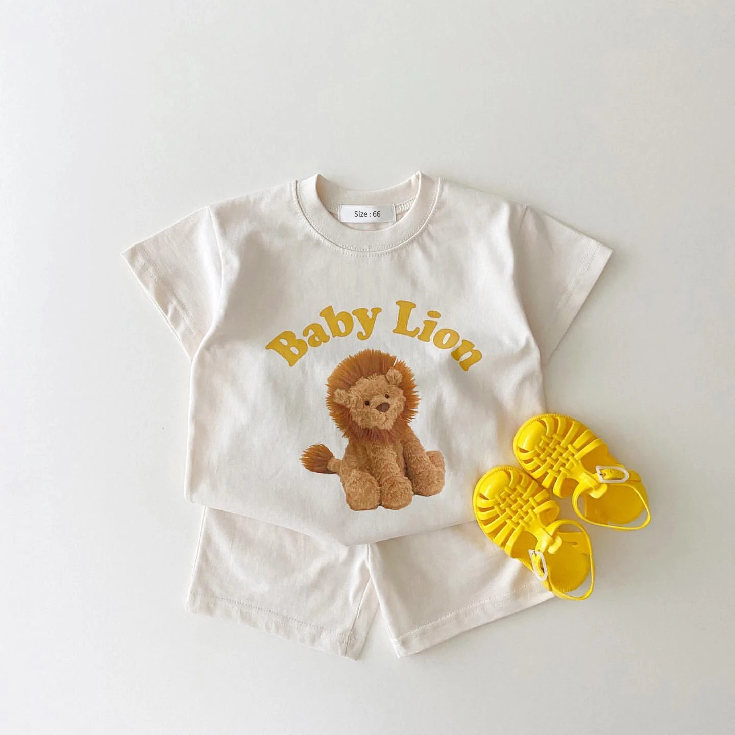 2023 Summer New Infant Baby Boy Cartoon 3D Bear Printed Pattern Casual Short Sleeve Tops+Toddler Girl Breathable Shorts 2pcs Set