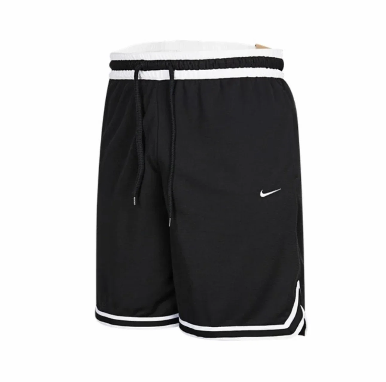 شورت كاجوال من Nike Dri Fit DNA سريع الجفاف لكرة السلة بخمس نقاط للرجال باللون الأسود