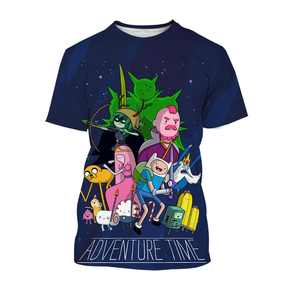 Hot Sale Adventure Time Men/Women/Kids 3D Printed T Shirt Short Sleeve Sreet Style Tees Top Shirt Oversize XXS~6XL