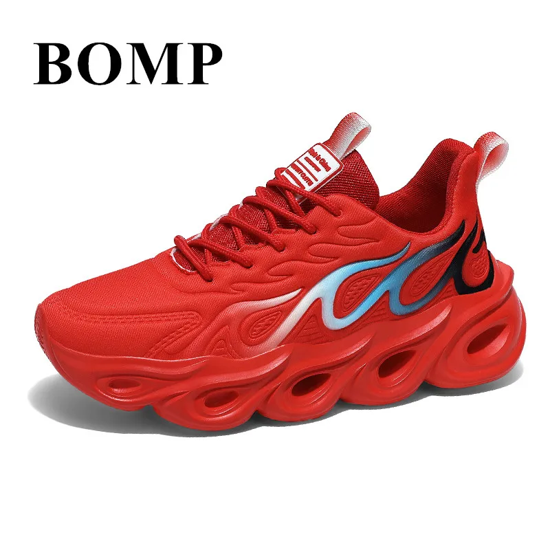 

Trend Red Running Shoes Men Big Size 47 Non-slip Design Blade Sneakers Men Light Breathable Men's Sports Shoes zapatillas hombre