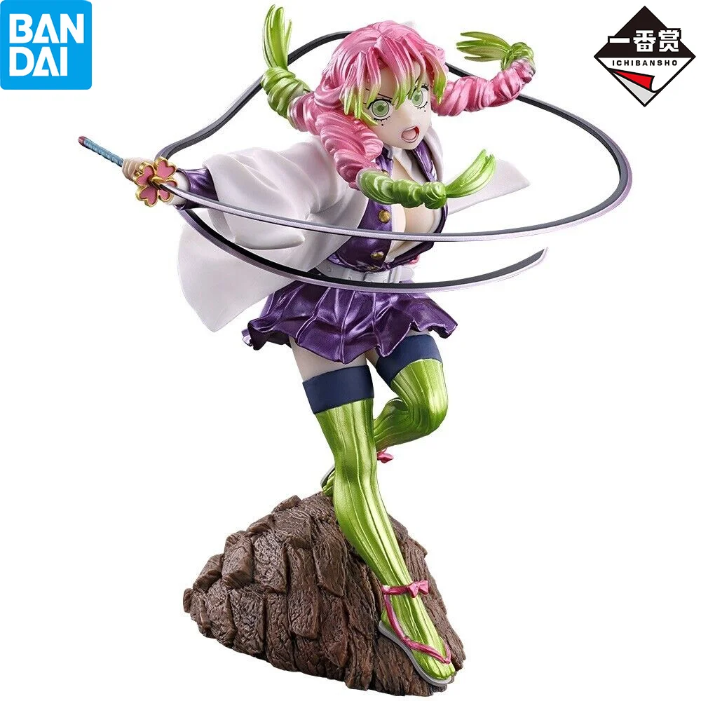 

Origibal Bandai Ichiban Kuji Demon Slayer Attack Last one Prize Mitsuri Kanroji Figure 18cm Anime Action Model Collectible Toys