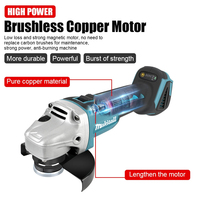 for Makita DGA504 18V 125mm Brushless Lithium Electric Angle Grinder Rechargeable Polishing Machine Cutting Machine High Power