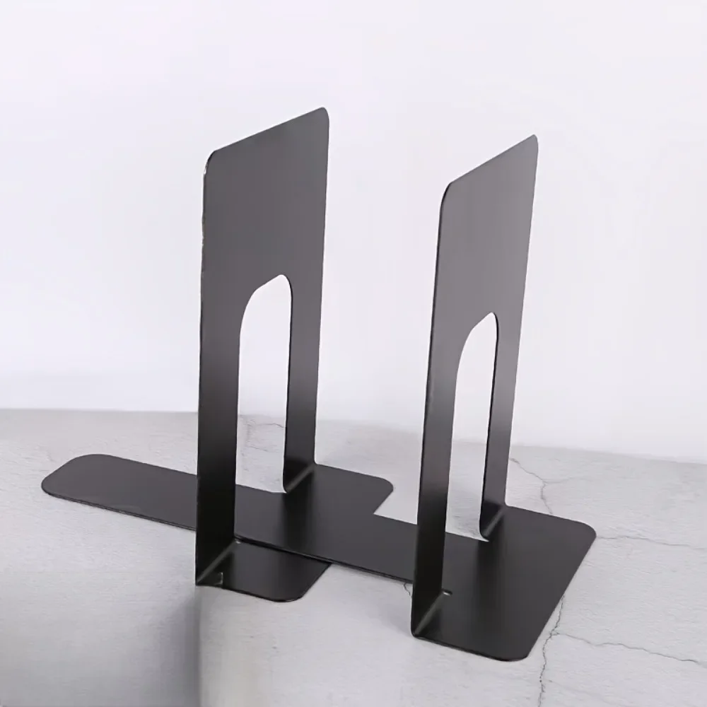 CIFBUY Iron Wall Art Polished Bookends Metal 2Pcs Minimalist Sculpture For Living Room Bedroom Home Decor Sign Gift