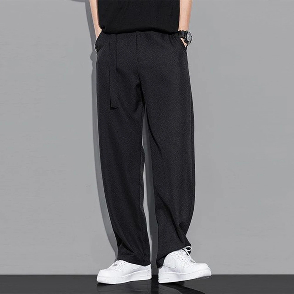 

XS-5XL Summer New Men's Straight Leg Pants American Retro Fashion Trend High Street Loose Casual Breathable Simple Men's Bottoms