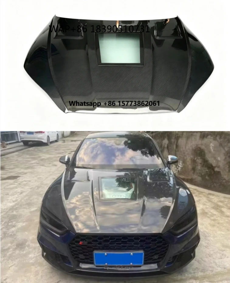 

For B9 A5 S5 IMP Style Carbon Fiber Engine Hood Directly From the High Quality