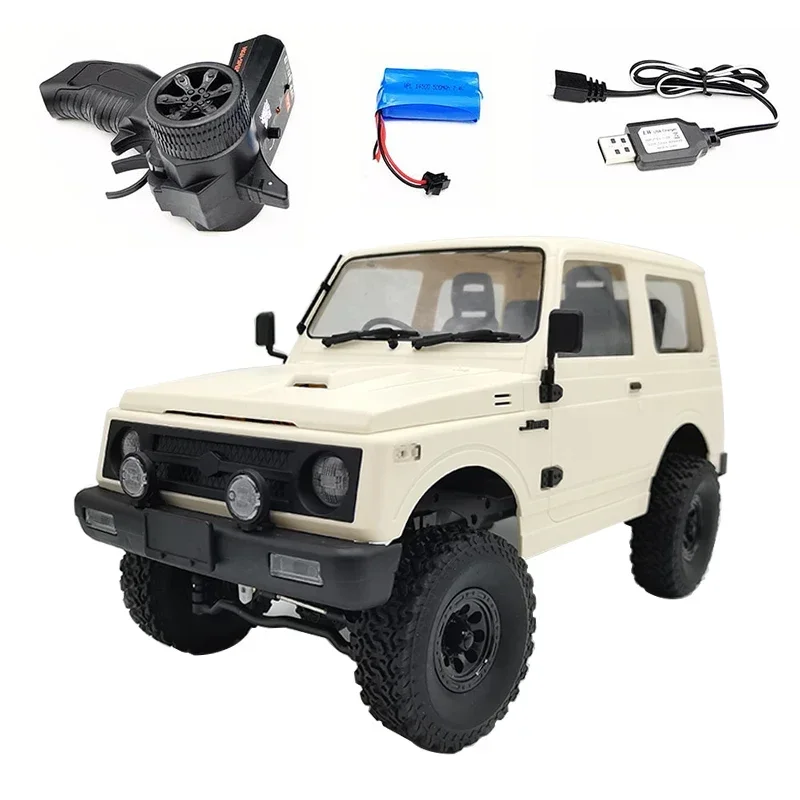 NEW WPL 1/10 C74 Suzuki Jimny Remote Control Car 4WD Off Road Climbing Car 2.4G Full Scale RC Adult And Children Toys Gif