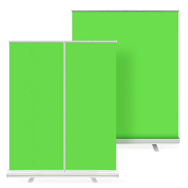 110x200cm Backdrop Chroma Key Silver Base Wrinkle-Resistant Fabric Background Removal Green Screen With Carry Bag For Instagram