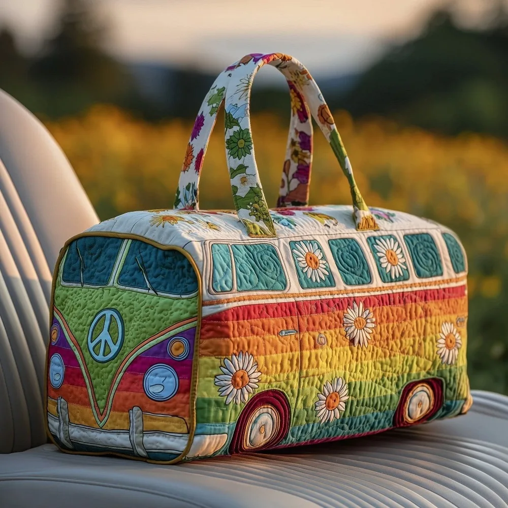 

3D Quilting Craft Quilted Duffle Bag Large Capacity Waterproof Short-distance Handbag Tote Bags Travel Duffel Bag