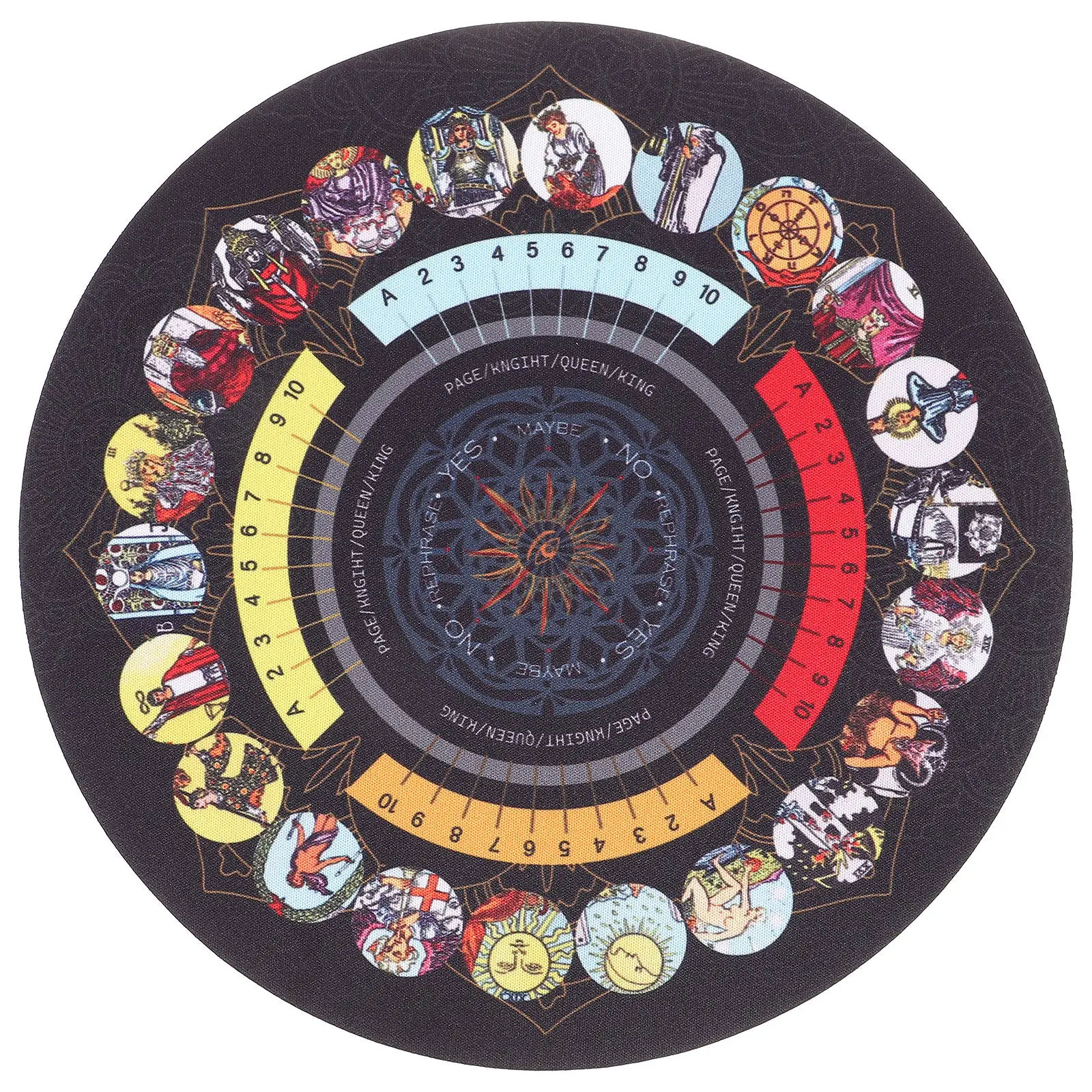 

Tarot Cards Mat Decorative Divination Pad Foldable Design For Home Party Supplies Rubber Desktop Protector