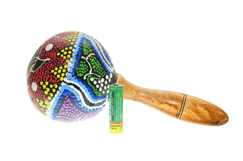 Madeira de coco marakas autêntico som ritmo