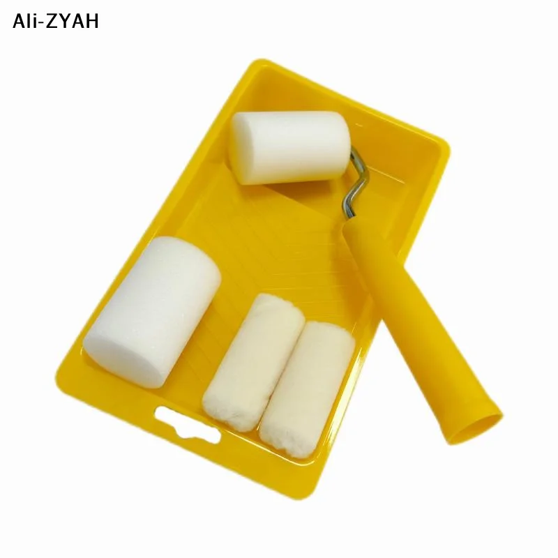【A3YH】1Set High-Density Foam Paint Roller Paint Tray Liner Decor Tools 2 Inches Paint Roller Kit Painting Supplies Hardware