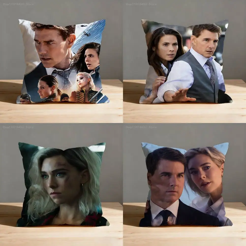 

M-MissionS I-Impossible Throw Pillow Case For 50x50cm 30x30cm 55x55cm 45x45cm 40x40cm Square Bed Pillowcase Cover