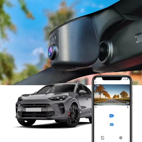 FITCAMX 4K UHD ダッシュカム Cupra Terramar 2024 2025 用、OEM スタイルカー DVR WiFi アプリナイトビジョン G センサー内蔵